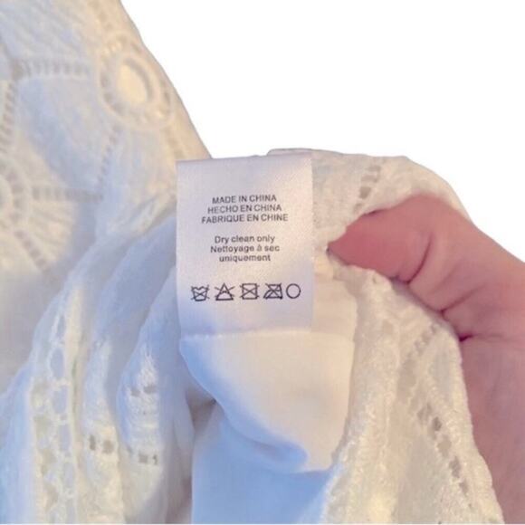 White Lace Halter Midi Dress Small NWT Bridal Shower Wedding Guest - Picture 8 of 8